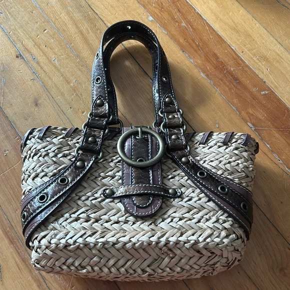 Nine west mini straw  bag - Picture 1 of 3
